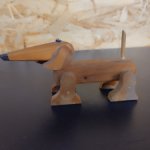 Деревянная собака такса Маленькая