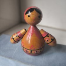 Игрушка СССР Девочка в платочке