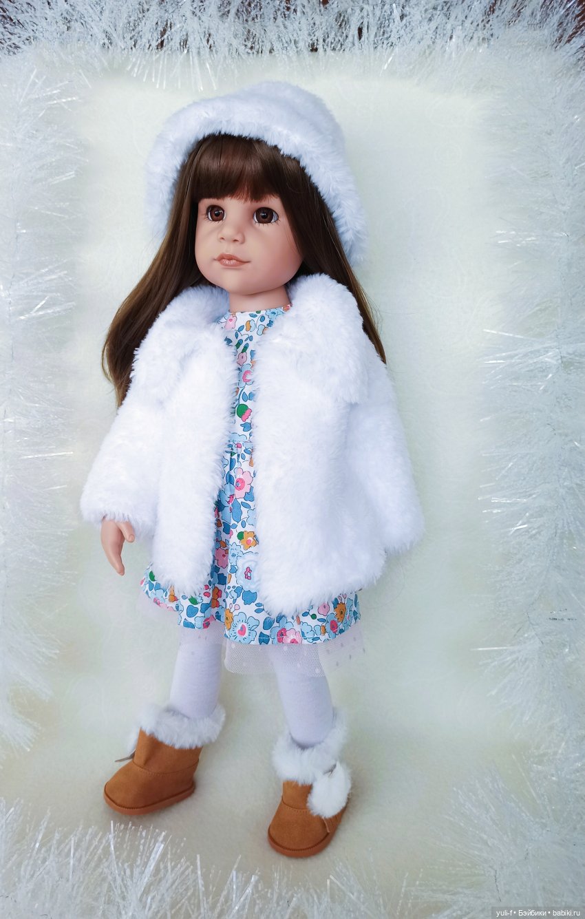 Романтично-снежное — Одежда и обувь для кукол своими руками: фото (фото 6)