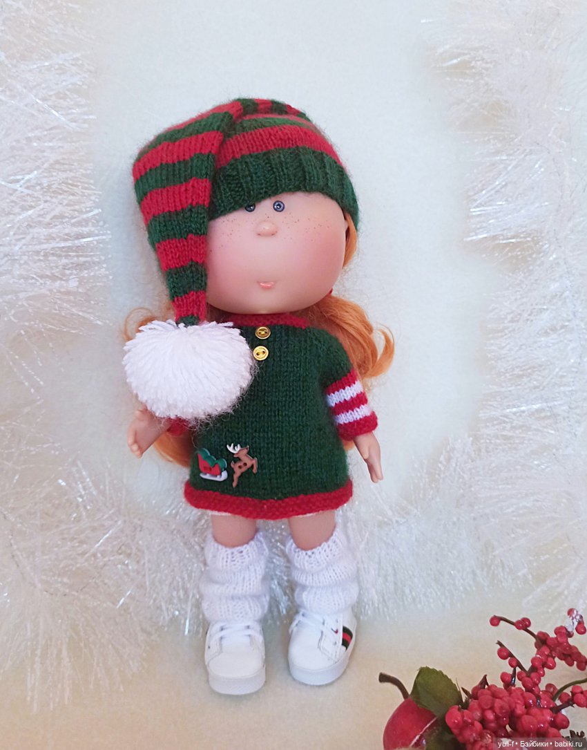 Что-то новогоднее — Одежда и обувь для кукол своими руками: фото (фото 5)