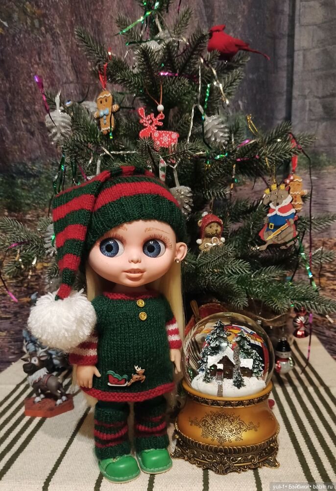 Что-то новогоднее — Одежда и обувь для кукол своими руками: фото