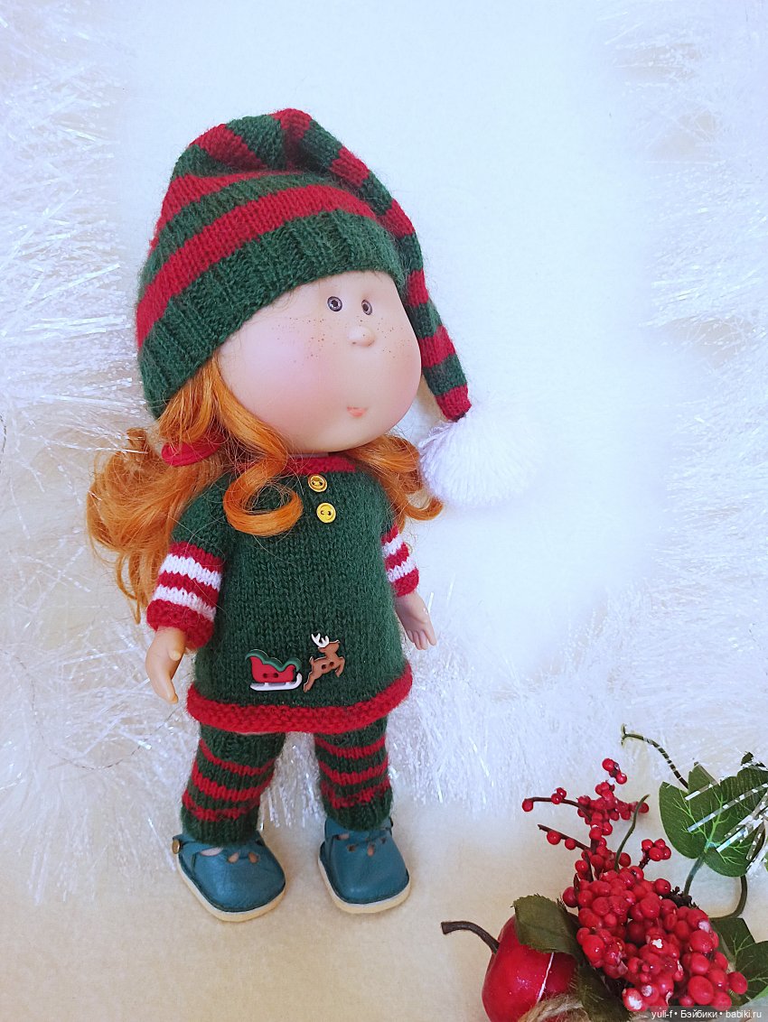 Что-то новогоднее — Одежда и обувь для кукол своими руками: фото (фото 3)