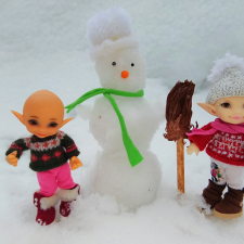 Мы лепили снеговика!) Realpuki. 18 часть