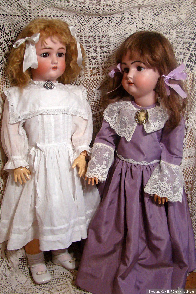 Две сестренки Jutta молд 1349 Simon Halbig для Cuno & Otto Dressel (фото 3)