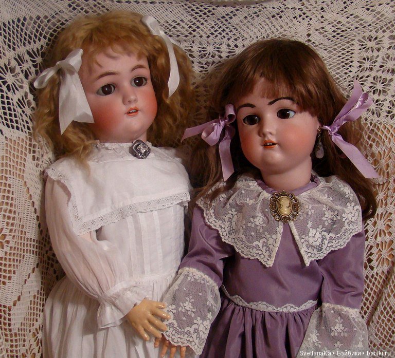 Две сестренки Jutta молд 1349 Simon Halbig для Cuno & Otto Dressel (фото 2)