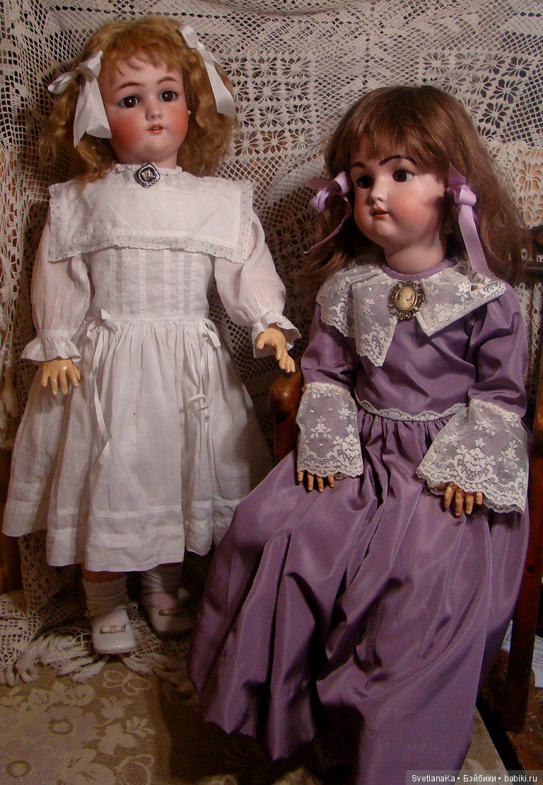 Две сестренки Jutta молд 1349 Simon Halbig для Cuno & Otto Dressel (фото 4)