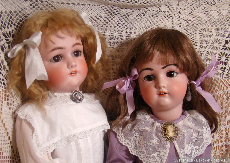 Две сестренки Jutta молд 1349 Simon Halbig для Cuno & Otto Dressel (фото 5)