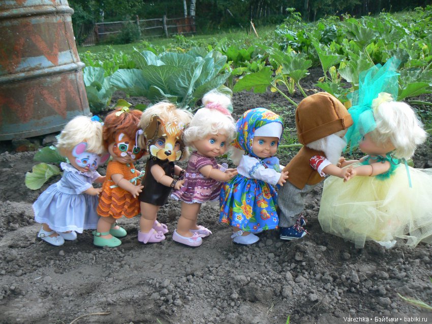 Репка и галубушки — Куклы Galoob Baby Face (Фейсинки): винтаж 90