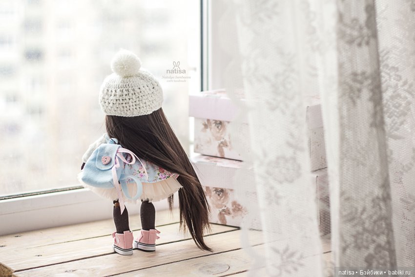 Текстильная негритяночка с гетерохромией от Наташи Исенбаевой