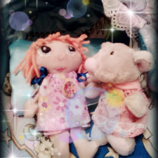 Моя самодельная текстильная кукла Катя