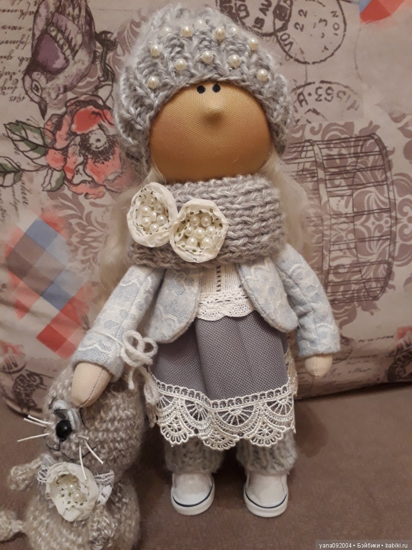 Новенькая Лина. Авторская текстильная кукла