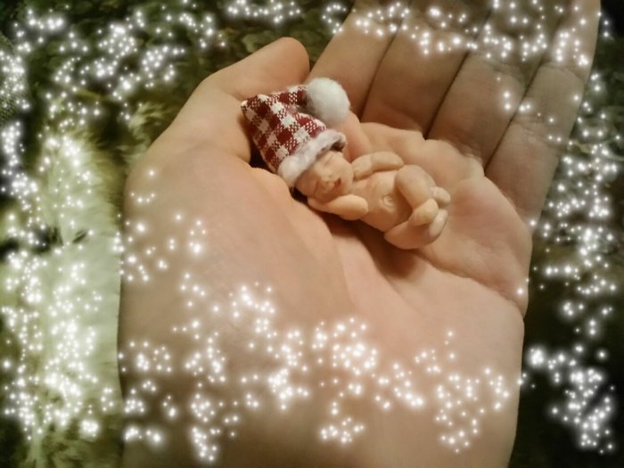 Бенджамин. Мой мальчик с пальчик, мини кукла (фото 3)