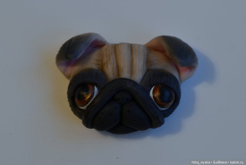 Расписываем глазки мопсику (фото 6)