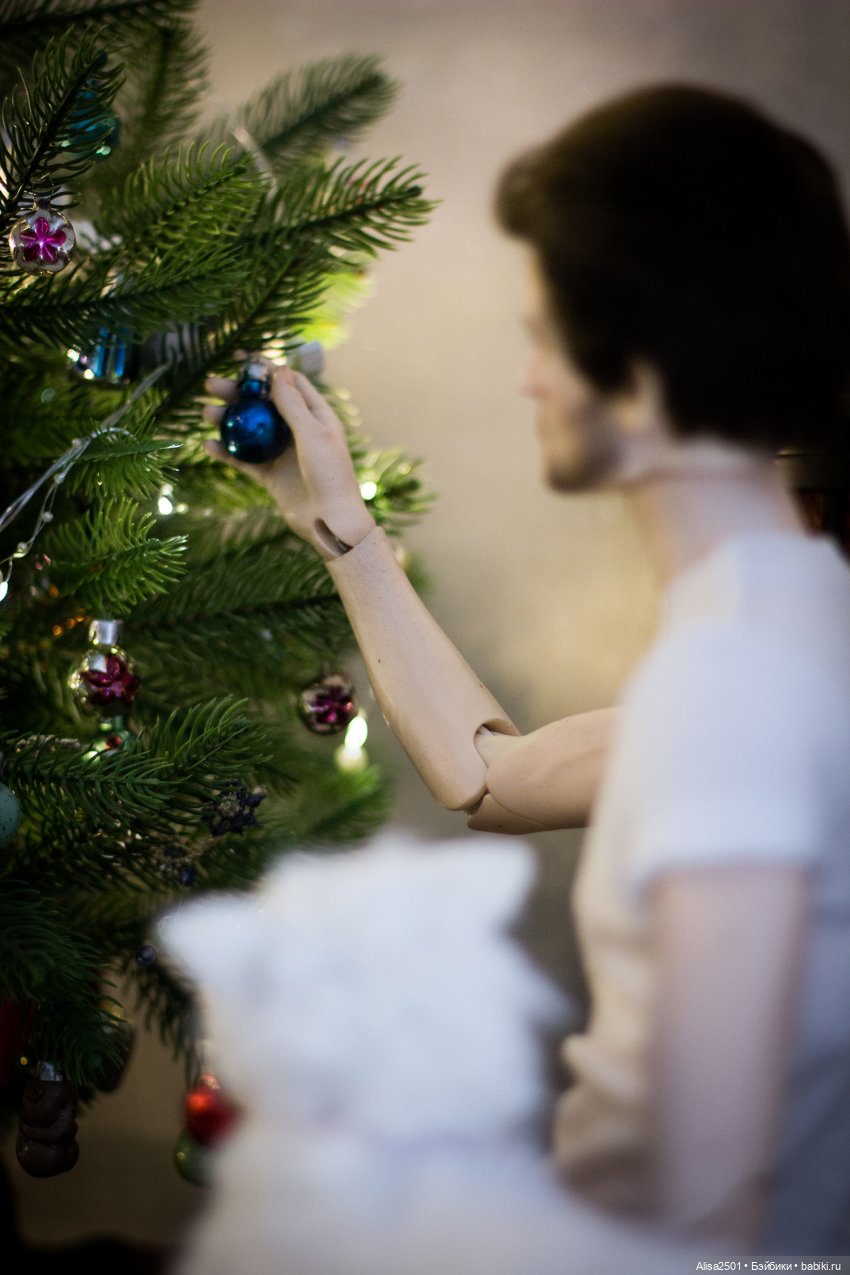 С рождеством — Гибридизация кукол BJD (БЖД): пересадка головы (фото 7)