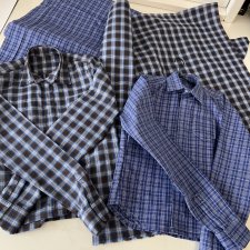 Мелкая клетка на мужские рубашки