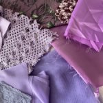 Набор сиреневых тканей