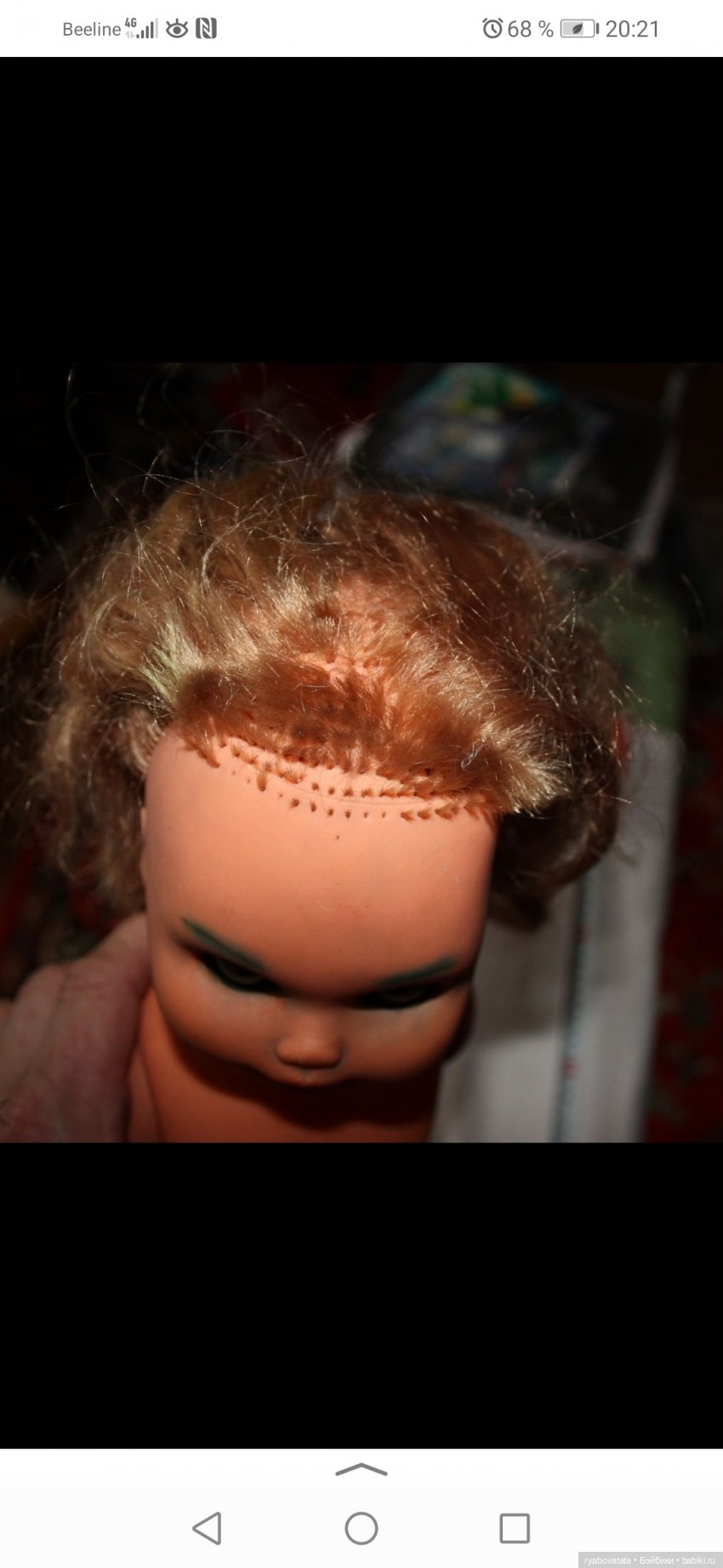 Новая жизнь старой куклы — Ремонт кукол СССР и ГДР (немок): чернота (фото 2)