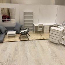 Продам румбокс и мебель к нему, в стильных серо-белых цветах.