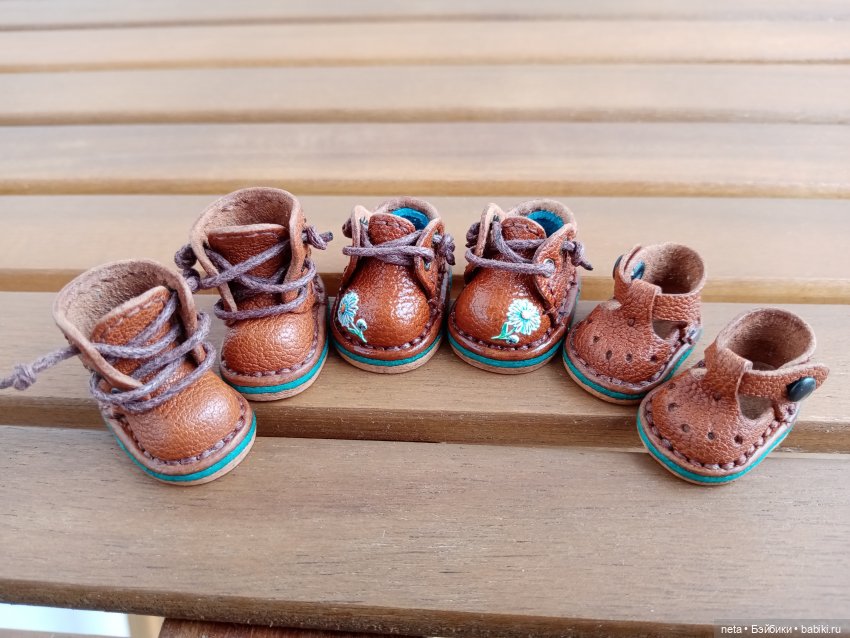 Кукольная обувь из натуральной кожи