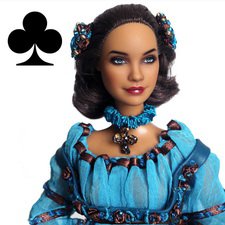 Заходим с козырей - Карточные дамы - 4 масти - ООАК