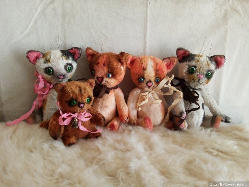 Усатая компания — Авторские мишки Тедди и друзья: фото