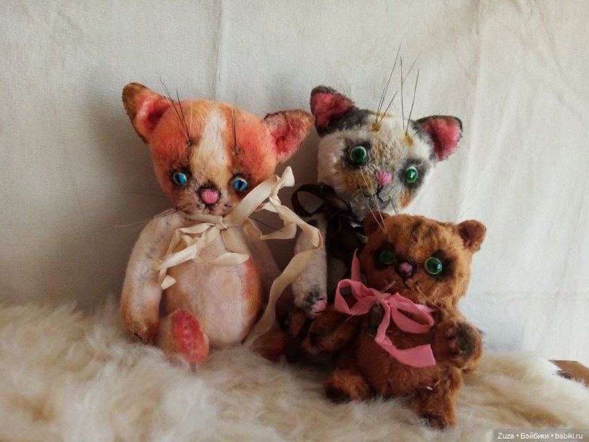 Усатая компания — Авторские мишки Тедди и друзья: фото (фото 6)