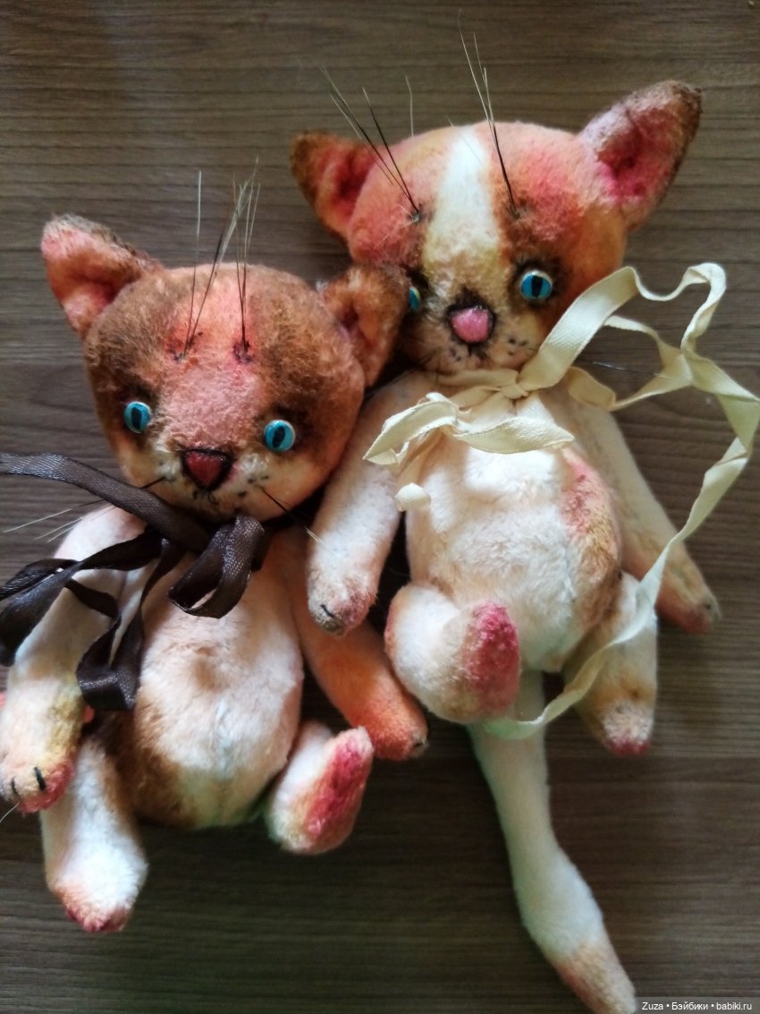 Усатая компания — Авторские мишки Тедди и друзья: фото (фото 4)