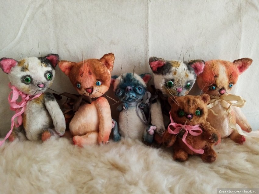 Усатая компания — Авторские мишки Тедди и друзья: фото