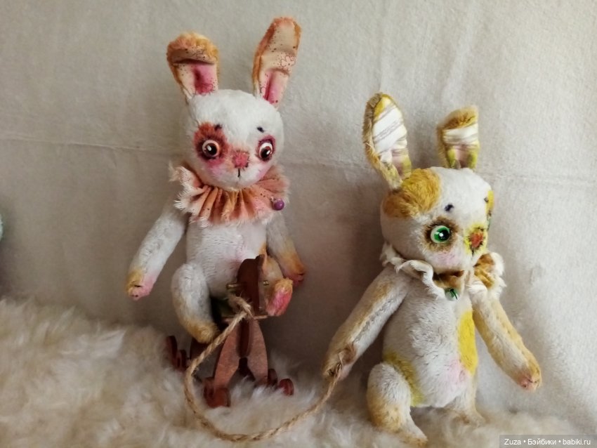 Радужные зайцы — Авторские мишки Тедди и друзья: фото (фото 7)