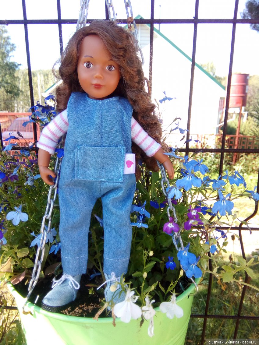 Джой на даче в обновках — Куклы Kathe Kruse (Кате/Кэте Крузе): фото