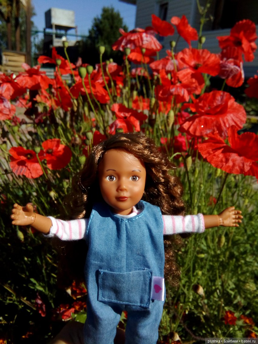 Джой на даче в обновках — Куклы Kathe Kruse (Кате/Кэте Крузе): фото