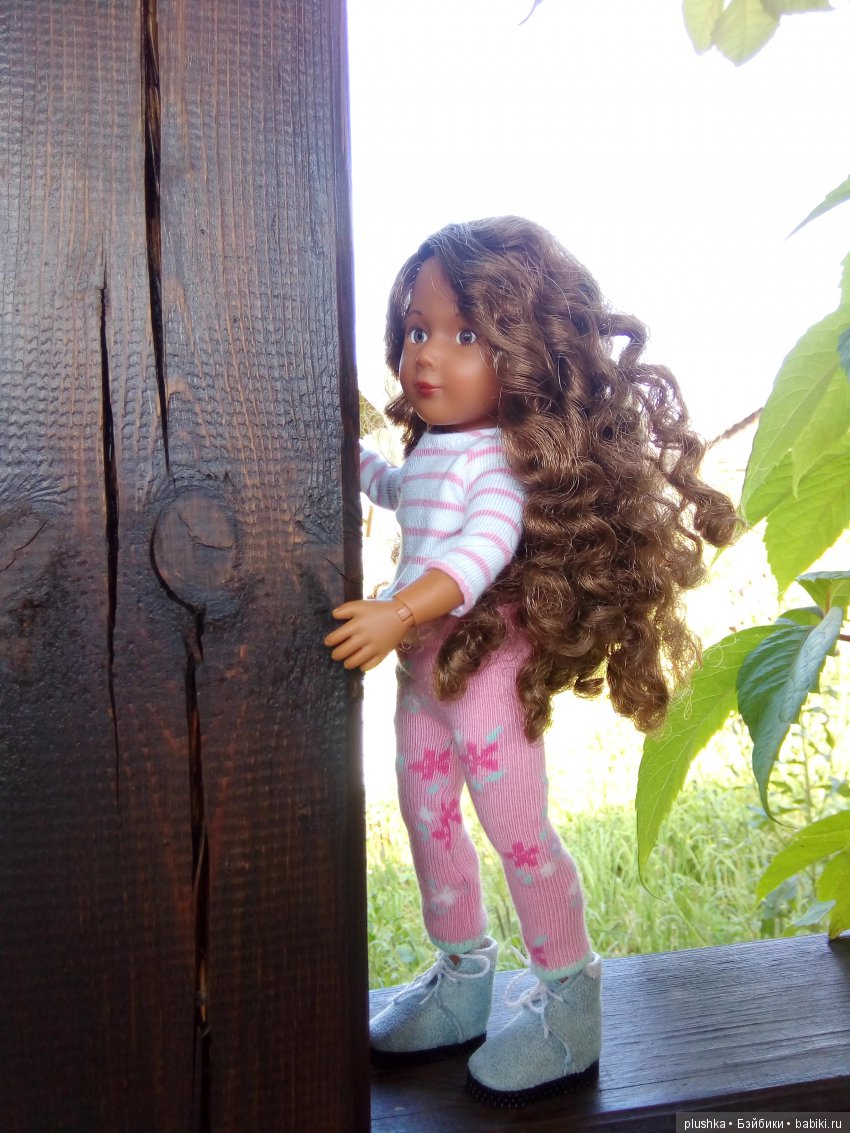 Джой на даче в обновках — Куклы Kathe Kruse (Кате/Кэте Крузе): фото
