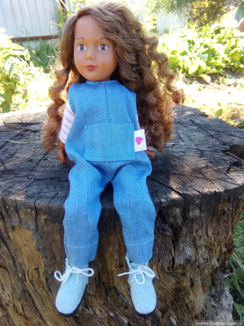 Джой на даче в обновках — Куклы Kathe Kruse (Кате/Кэте Крузе): фото (фото 9)