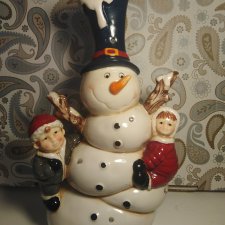 Очаровательный снеговик с детками