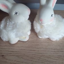 Кролики парой для кукольного интерьера