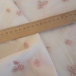 Отрез батиста с вышивкой для кукольного рукоделия
