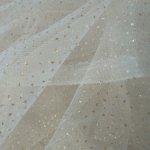 Отрезик фатина с блёстками для кукольного рукоделия