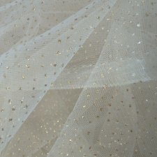 Отрезик фатина с блёстками для кукольного рукоделия