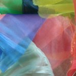 Лот органзы для кукольного рукоделия