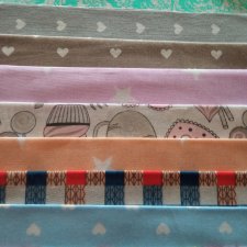 Лот ткани хб для кукольного рукоделия