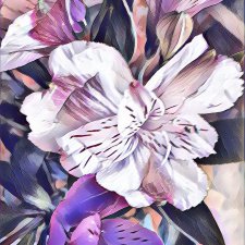 Цветочная фиолетовая