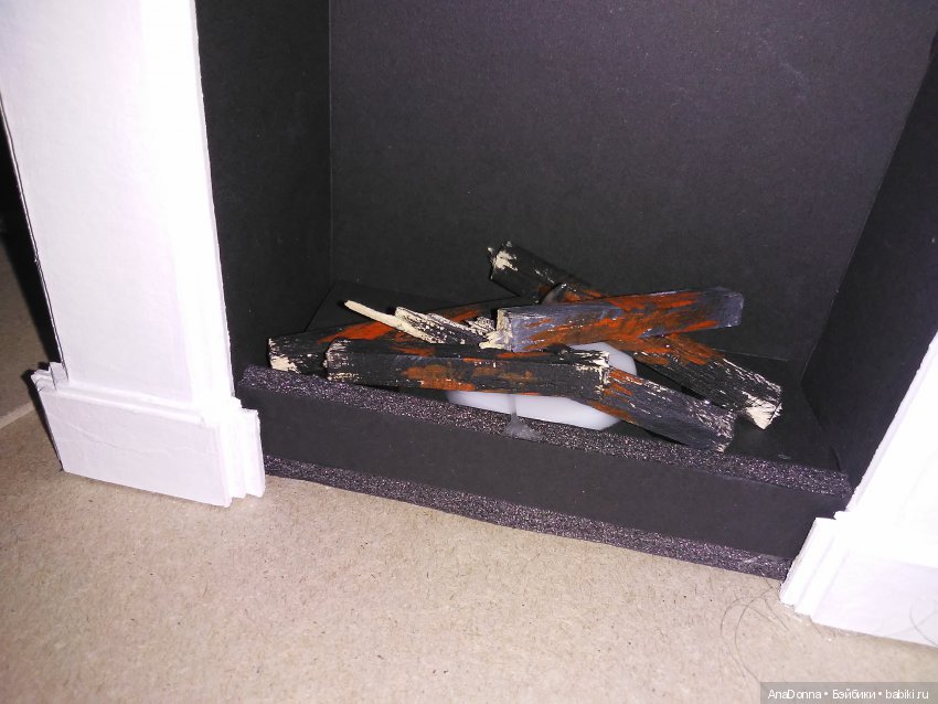 Камин в масштабе 1/6 — Мебель для кукол и домиков: фото (фото 5)