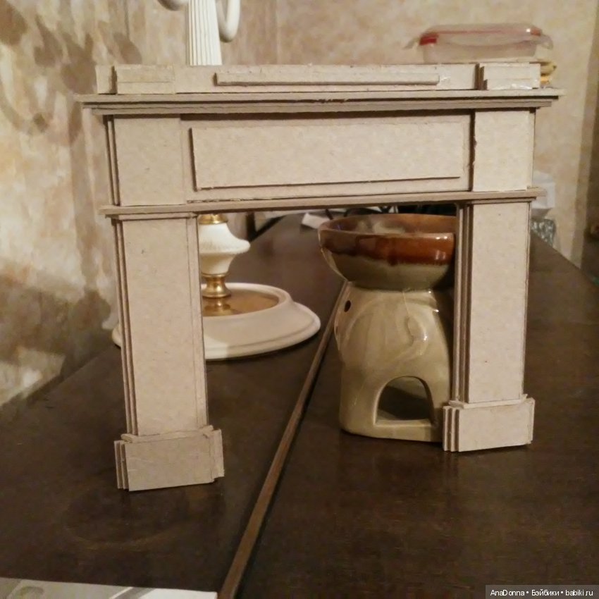 Камин в масштабе 1/6 — Мебель для кукол и домиков: фото