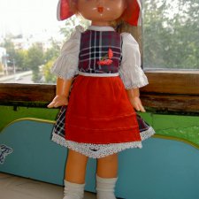Кукла СССР красная шапочка в родной одежде