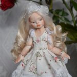 Шарнирная фарфоровая красотка 18см.