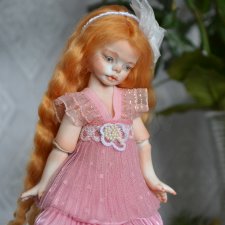 Шарнирная фарфоровая красотка 18см.