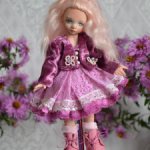 Шарнирная фарфоровая красотка 18см.