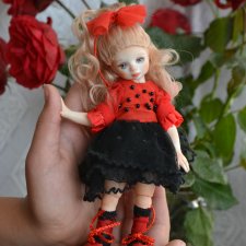 Шарнирная фарфоровая красотка 18см