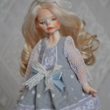 Шарнирная фарфоровая красотка 18см.