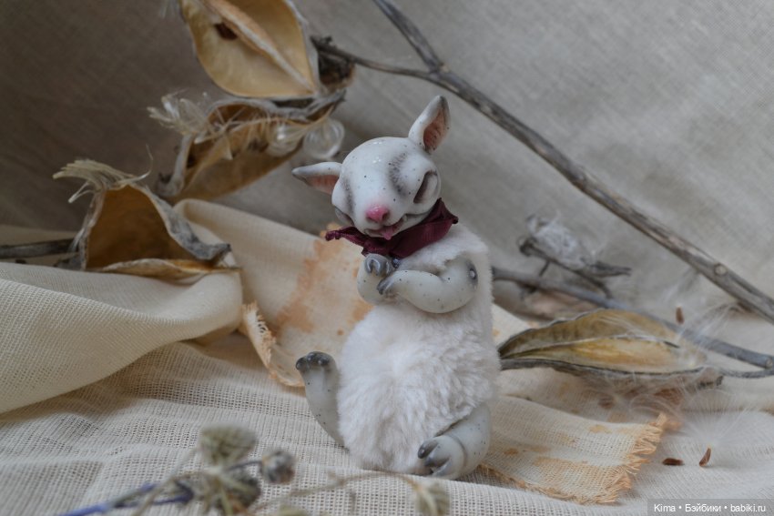 Корзинка с монстриками — Игрушки в смешанной технике (мех и глина): Арт